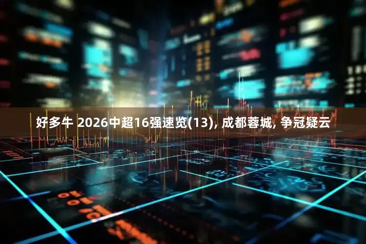 好多牛 2026中超16强速览(13), 成都蓉城, 争冠疑云